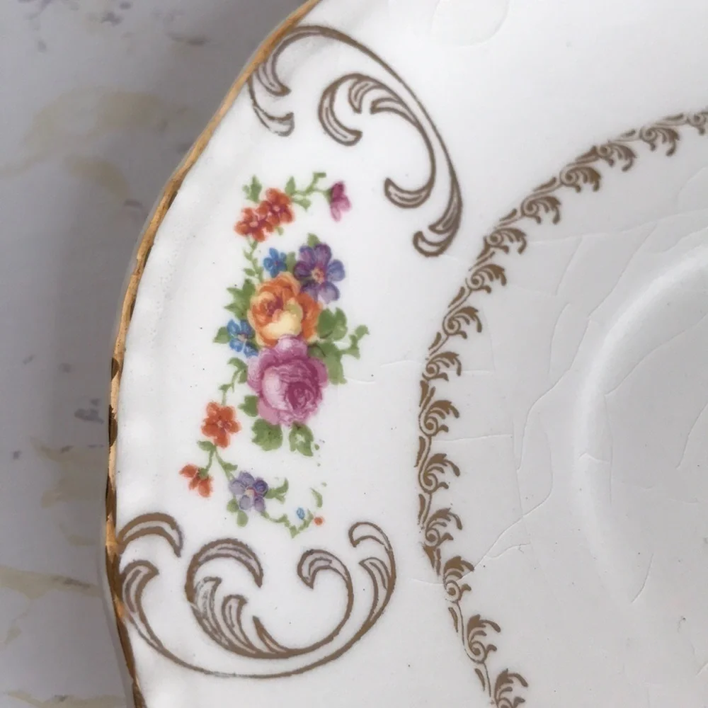 STEUBENVILLE IVORY VINTAGE SAUCER DESSERT SIZE